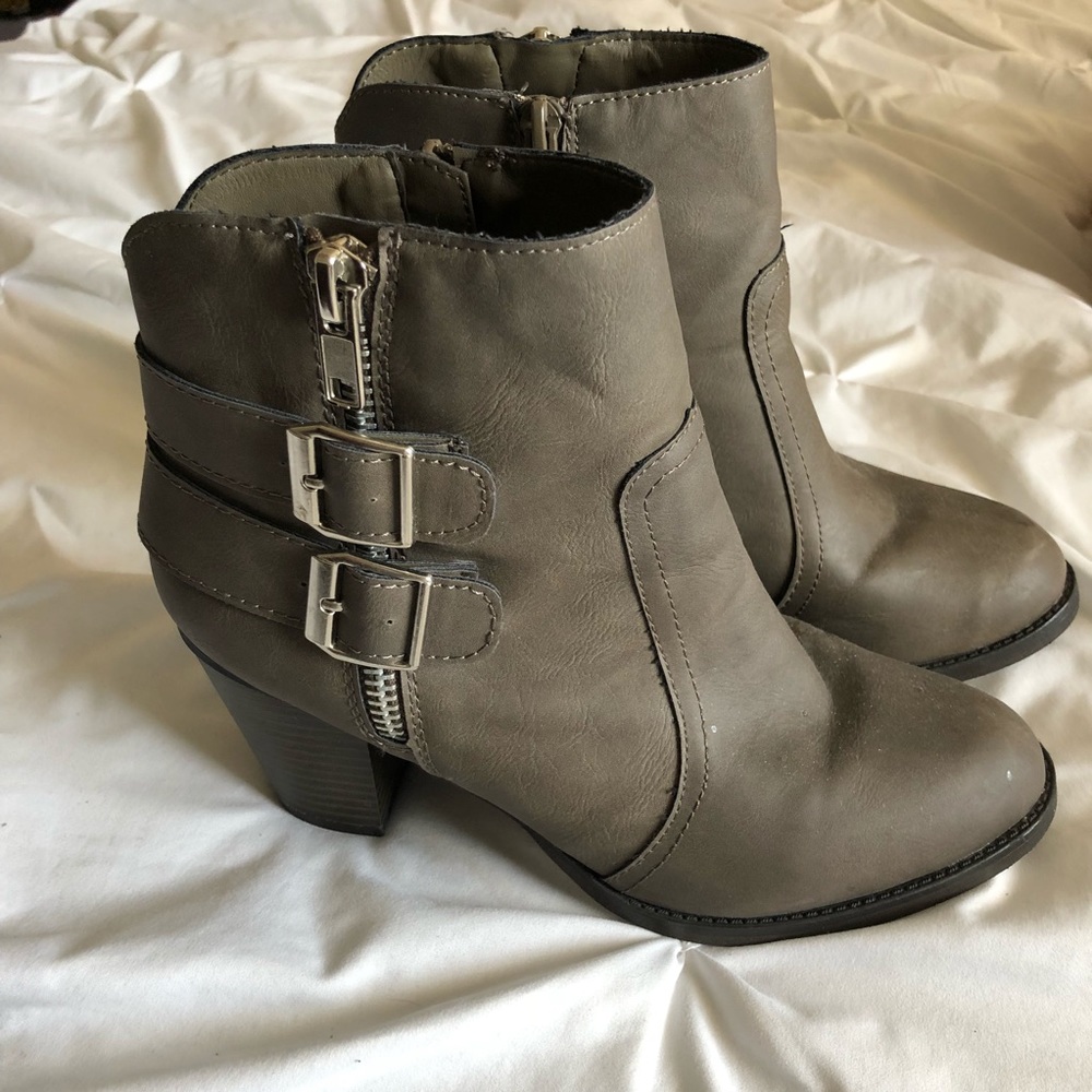 Mossimo Faux Leather Bootie with Buckles